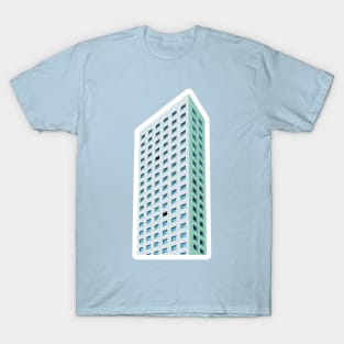 Building Skyscraper in Cityscape Sticker design vector. City Business Tower sticker design vector illustration. T-Shirt